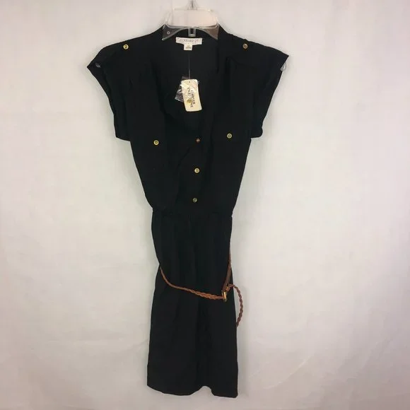 forever 21 black shirt dress Forever 21 | Dresses | Forever 2 Black Button Up Shirt Dress Size Small Nwt